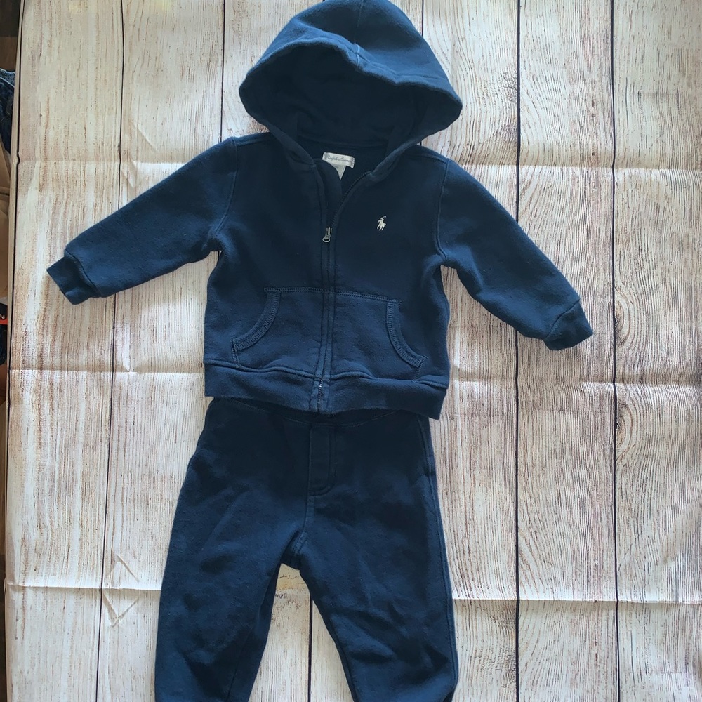 Ralph Lauren boys jogger set, size 18mths.